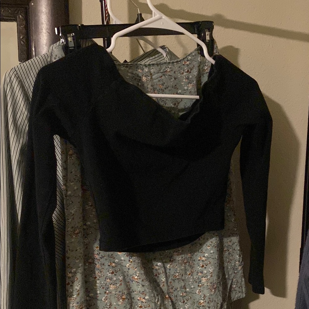 Forever 21 Black Off-the-Shoulder Top
